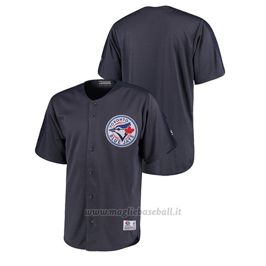 Maglia Baseball Uomo Toronto Blue Jays Button-down Stitches Hot Corner Charcoal